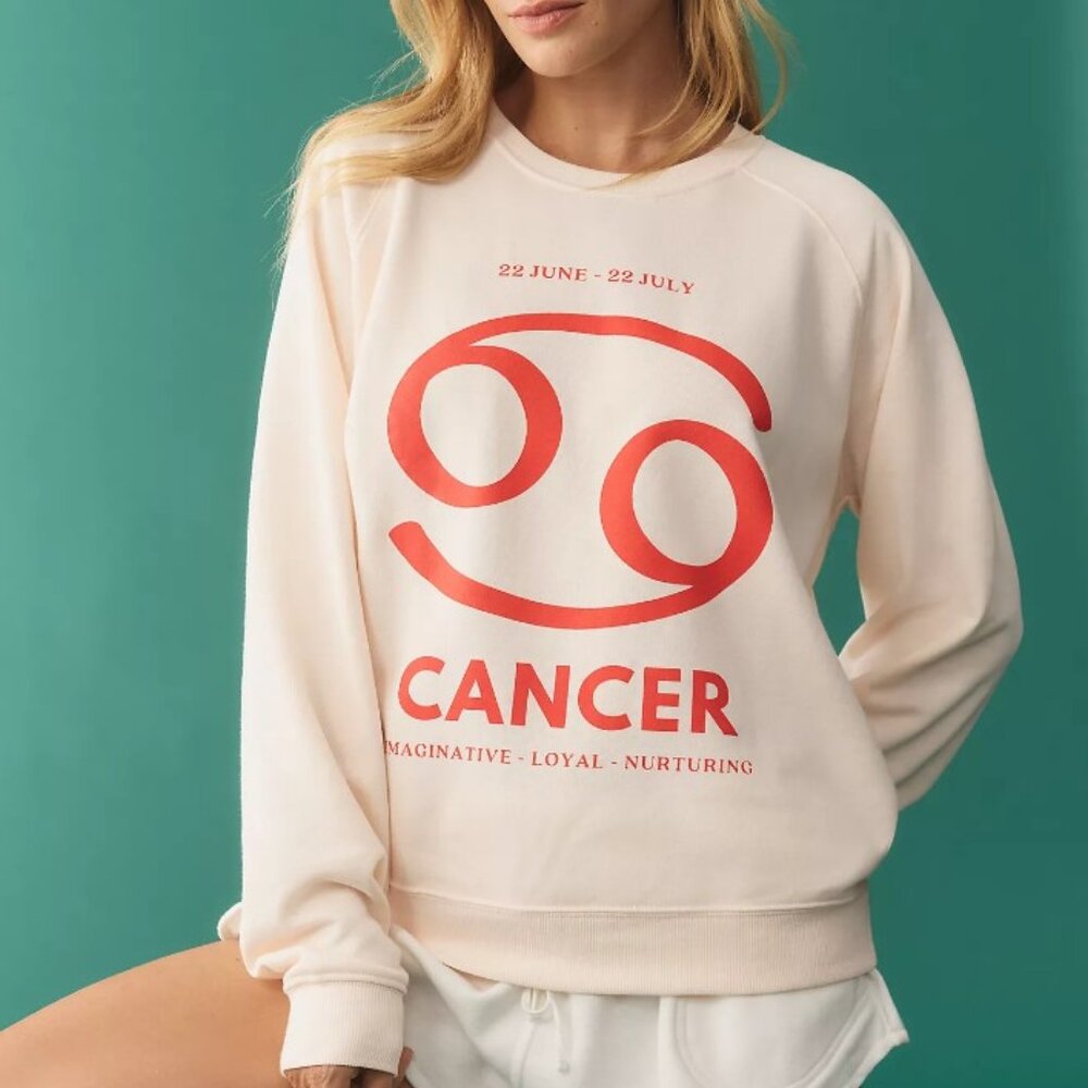 ANTHRO The Zodiac Sweatshirt by Catherine O'Sullivan NWT